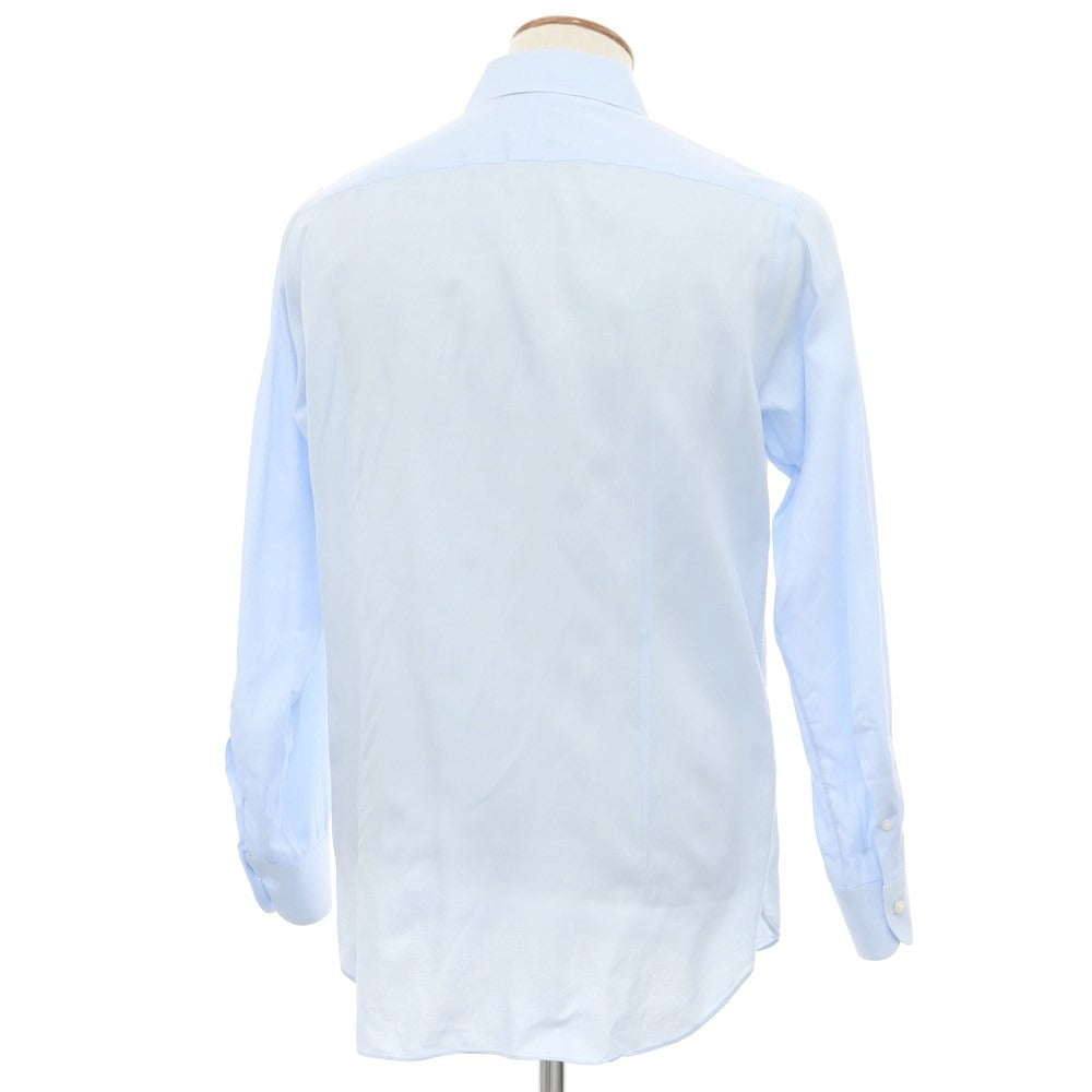 [Used] BEAMS F Cotton Semi-wide Collar Dress Shirt Light Blue [40] [Condition Rank C] [Men&