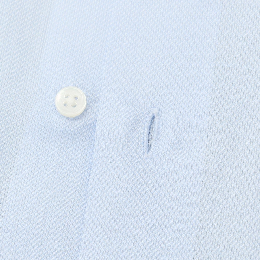 [Used] BEAMS F Cotton Semi-wide Collar Dress Shirt Light Blue [40] [Condition Rank C] [Men&