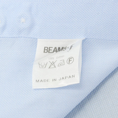 [Used] BEAMS F Cotton Semi-wide Collar Dress Shirt Light Blue [40] [Condition Rank C] [Men&