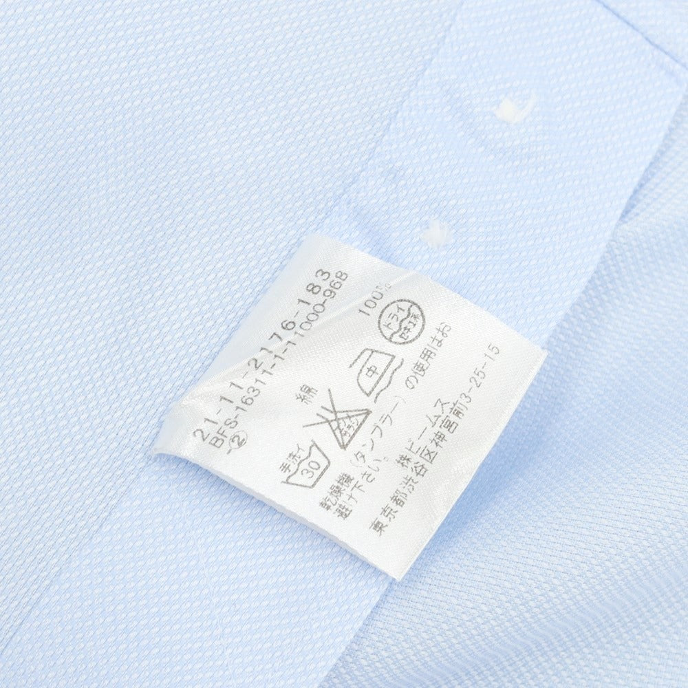 [Used] BEAMS F Cotton Semi-wide Collar Dress Shirt Light Blue [40] [Condition Rank C] [Men&