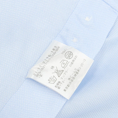 [Used] BEAMS F Cotton Semi-wide Collar Dress Shirt Light Blue [40] [Condition Rank C] [Men&