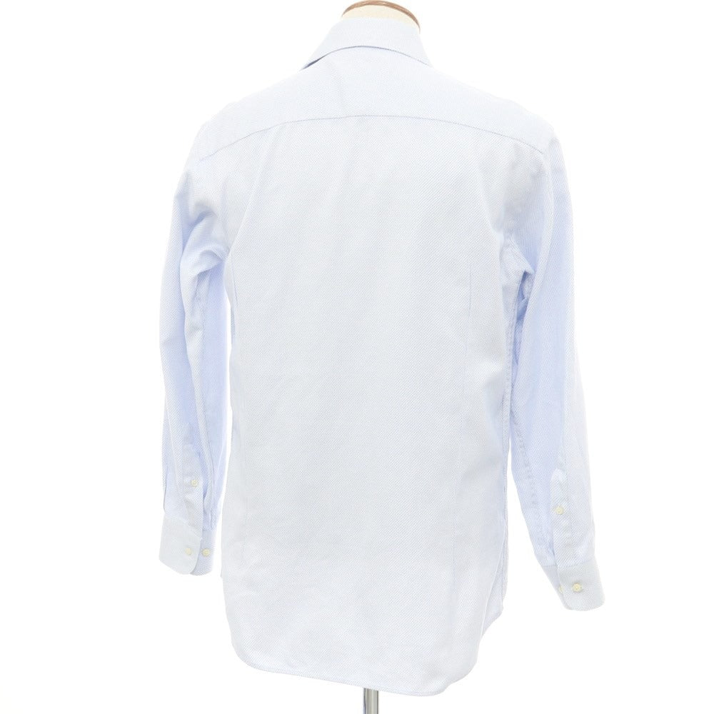 [Used] DOGANA Cotton Wide Collar Dress Shirt White x Light Blue [40] [Condition Rank B] ​​[Men&