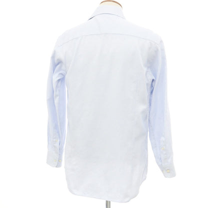 [Used] DOGANA Cotton Wide Collar Dress Shirt White x Light Blue [40] [Condition Rank B] ​​[Men&