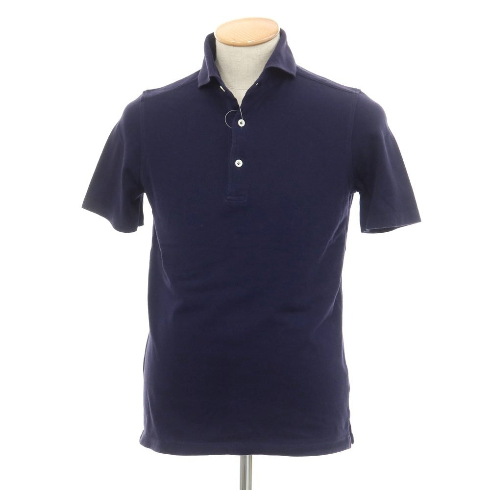 [Used] Giannetto Cotton Pique Short Sleeve Polo Shirt Navy [Size XS] [NVY] [S/S] [Condition Rank C] [Men&