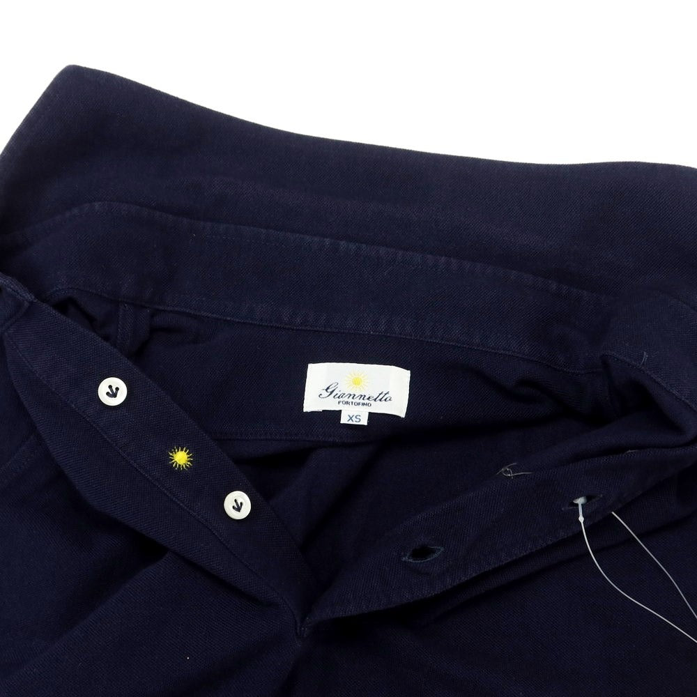 [Used] Giannetto Cotton Pique Short Sleeve Polo Shirt Navy [Size XS] [NVY] [S/S] [Condition Rank C] [Men&