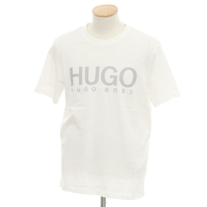 【中古】ヒューゴボス HUGO BOSS コットン クルーネック 半袖Ｔシャツ ホワイト【サイズS】【WHT】【S/S】【状態ランクB】【メンズ】【759183】