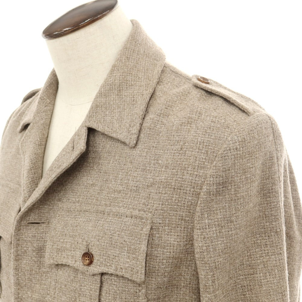 [New Outlet] STILE LATINO Wool Safari Jacket Greige [50] [Condition Rank N-] [Men&
