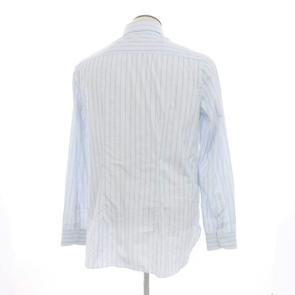 [New] STILE LATINO Cotton Striped Semi-Wide Collar Dress Shirt Light Blue x White [Size 43] [BLU] [S/S/A/W] [Condition Rank N] [Men&