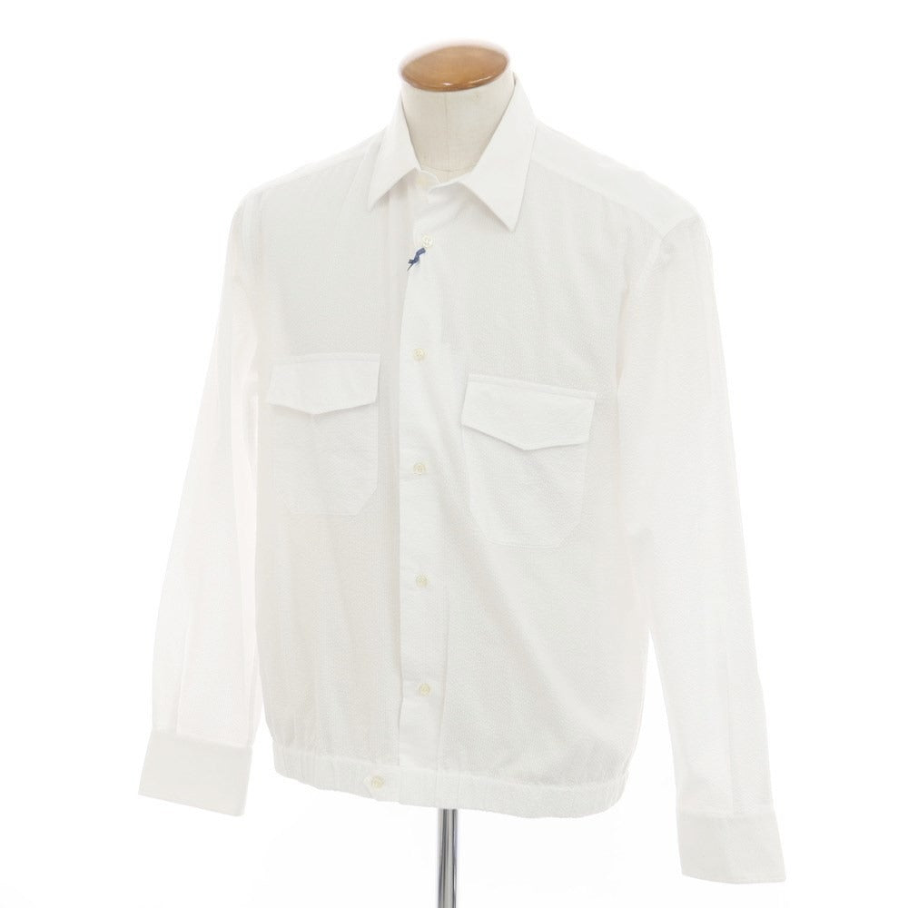 [New] GALLIA Cotton Soccer Regular Collar Casual Shirt White [Size 40] [WHT] [S/S] [Condition Rank N] [Men&