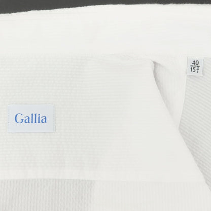 [New] GALLIA Cotton Soccer Regular Collar Casual Shirt White [Size 40] [WHT] [S/S] [Condition Rank N] [Men&