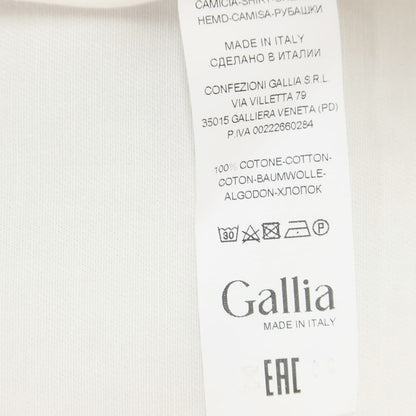 [New] GALLIA Cotton Button-down Casual Shirt White [Size 39] [WHT] [S/S/A/W] [Condition Rank N] [Men&