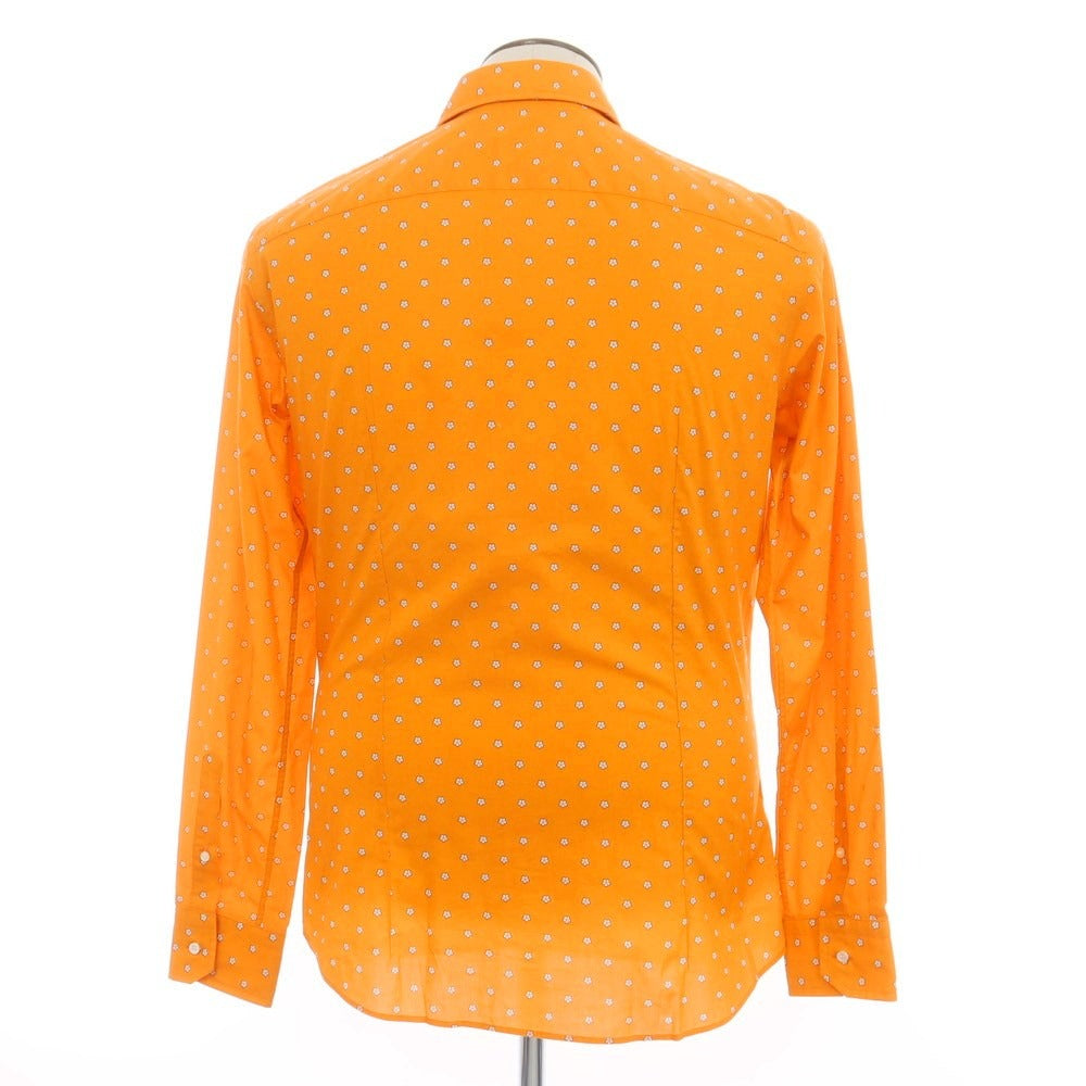 [New] GALLIA Cotton Floral Casual Shirt Orange x White [Size 42] [ORG] [S/S/A/W] [Condition Rank N] [Men&