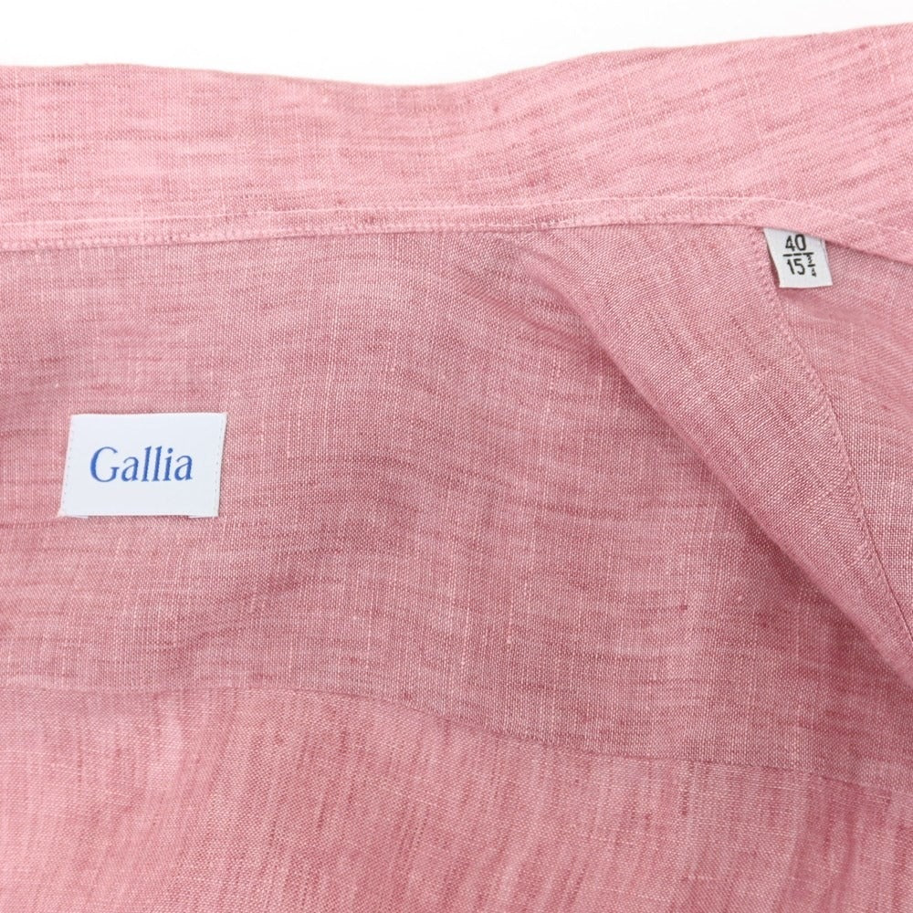 [New] GALLIA Cotton Casual Shirt Light Rose [Size 40] [PNK] [S/S/A/W] [Condition Rank N] [Men&