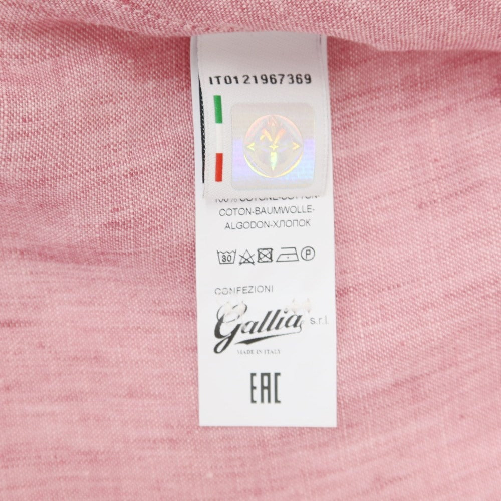 [New] GALLIA Cotton Casual Shirt Light Rose [Size 40] [PNK] [S/S/A/W] [Condition Rank N] [Men&