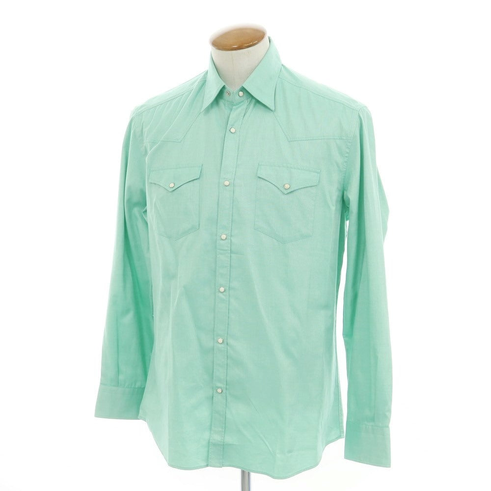 [New] GALLIA Cotton Western Shirt Casual Shirt Emerald Green [Size 40] [GRN] [S/S/A/W] [Condition Rank N] [Men&