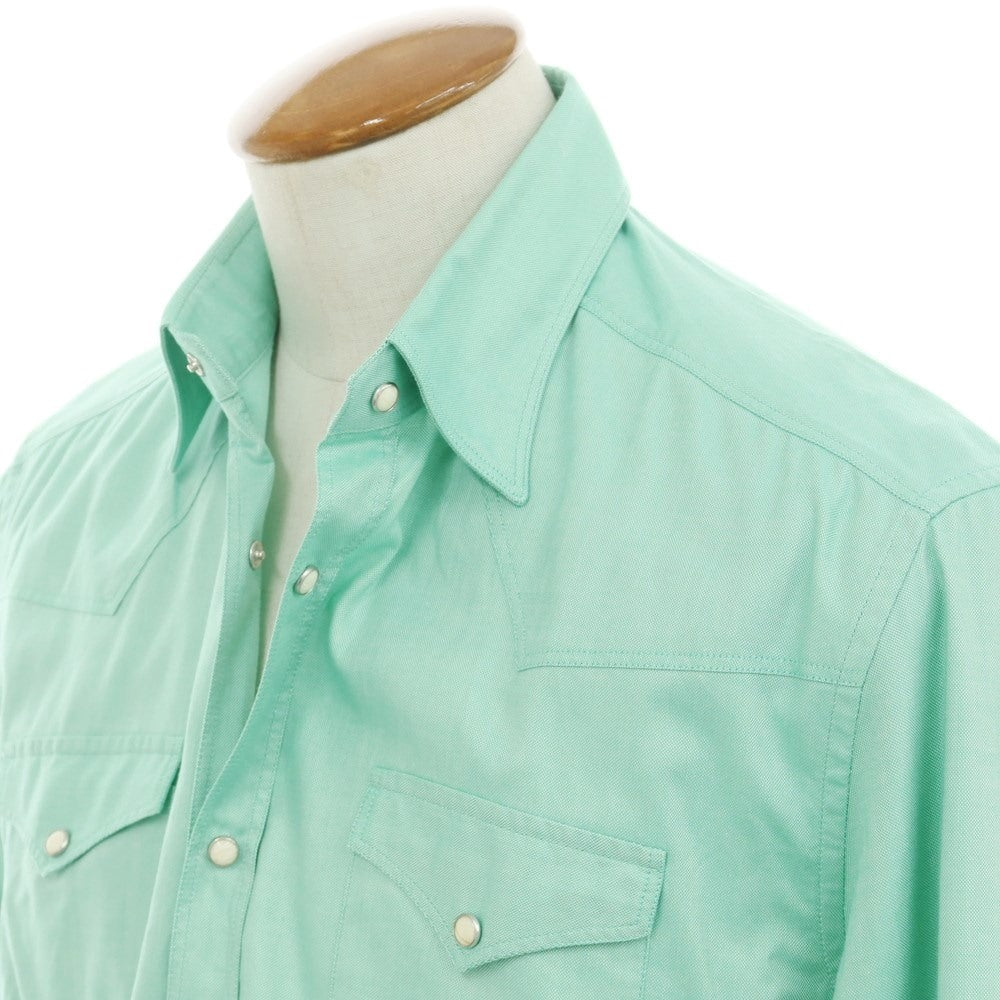 [New] GALLIA Cotton Western Shirt Casual Shirt Emerald Green [Size 40] [GRN] [S/S/A/W] [Condition Rank N] [Men&