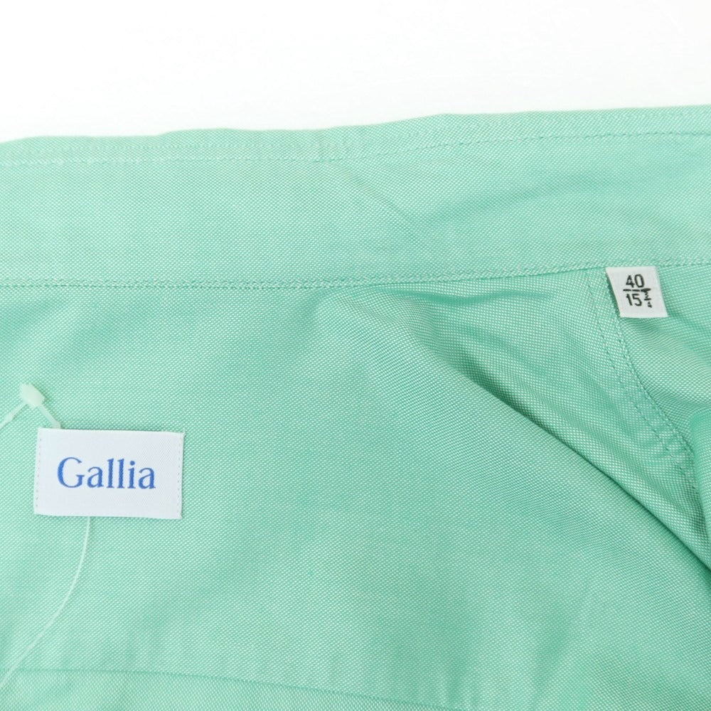 【新品】ガリア GALLIA コットン ウエスタンシャツ カジュアルシャツ エメラルドグリーン【サイズ40】【GRN】【S/S/A/W】【状態ランクN】【メンズ】【759190】