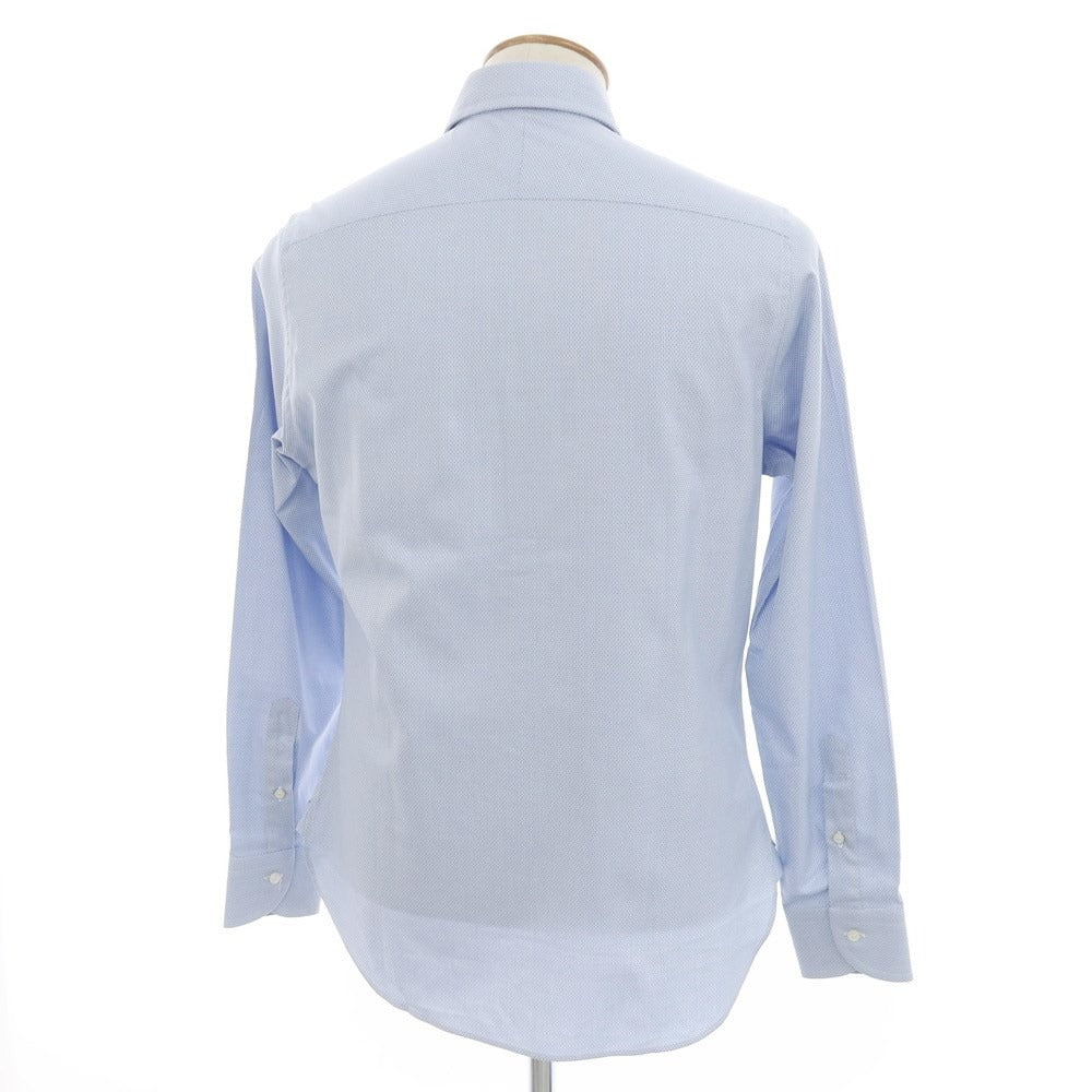 [New] GALLIA Cotton Wide Collar Dress Shirt Light Blue x White [Size 39] [BLU] [S/S/A/W] [Condition Rank N] [Men&