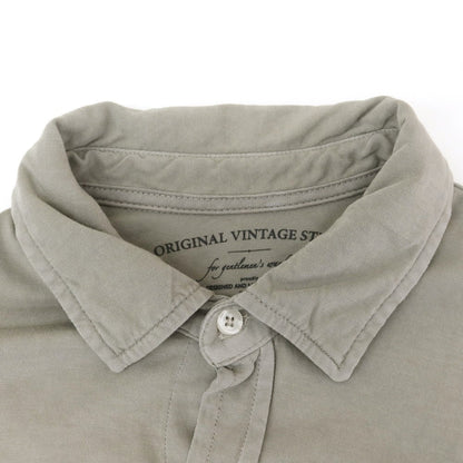 [Used] Original Vintage Style ORIGINAL VINTAGE STYLE Cotton Jersey Regular Collar Casual Shirt Greige [Size M] [GRY] [S/S/A/W] [Condition Rank B] ​​[Men&