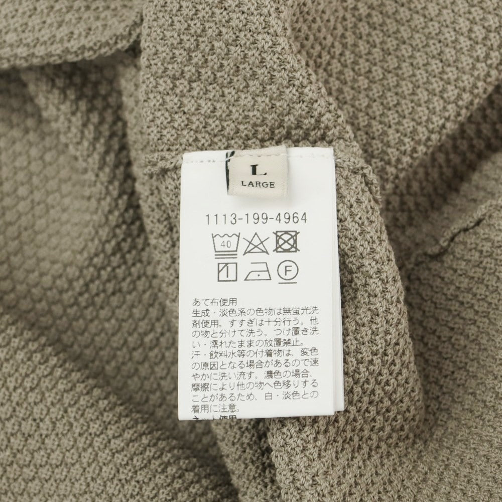 [Used] UNITED ARROWS Cotton Polyester Mock Neck Pullover Knit Olive Greige [Size L] [KAK] [S/S] [Condition Rank A] [Men&