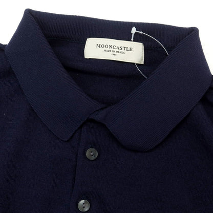 [Used] Moon Castle MOONCASTLE Cotton Long Sleeve Polo Knit Navy [Size L] [NVY] [S/S] [Condition Rank B] ​​[Men&