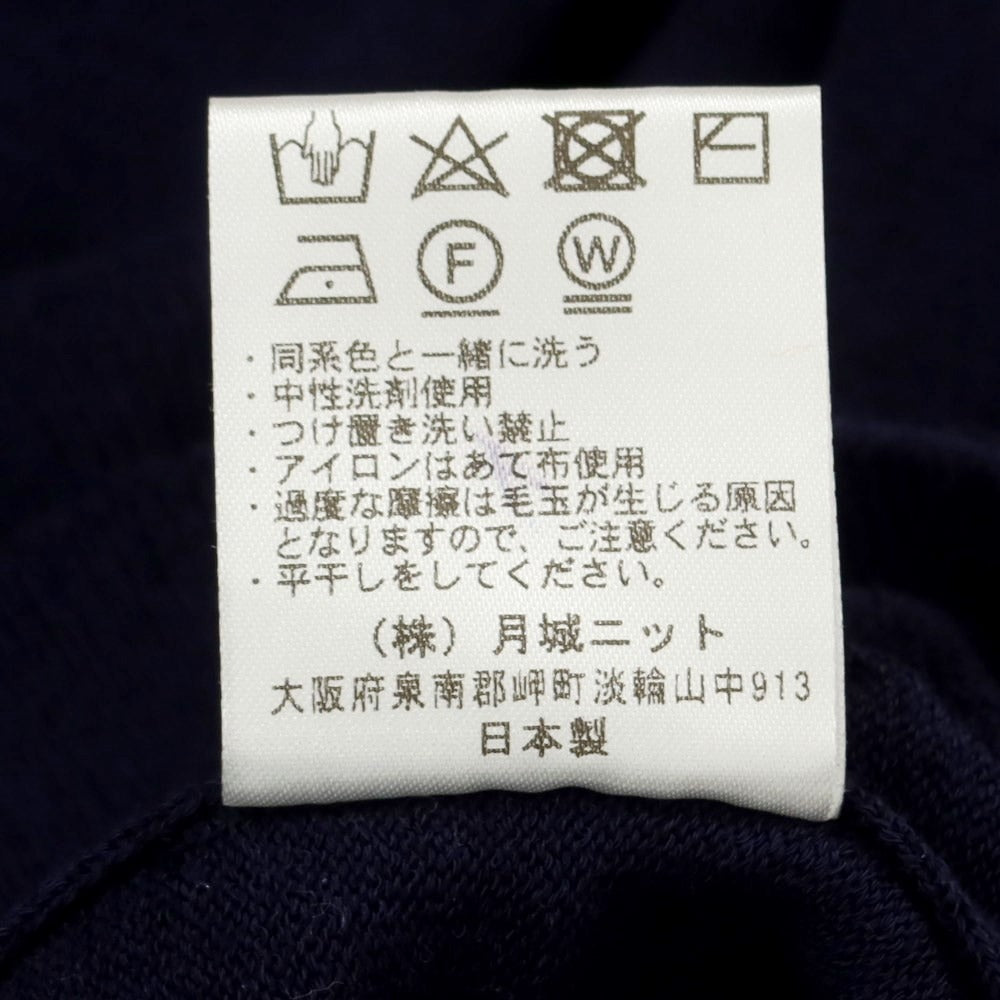 [Used] Moon Castle MOONCASTLE Cotton Long Sleeve Polo Knit Navy [Size L] [NVY] [S/S] [Condition Rank B] ​​[Men&