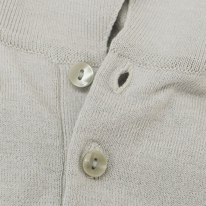 [Used] Moon Castle MOONCASTLE Cotton Long Sleeve Polo Knit Light Gray [Size L] [GRY] [S/S] [Condition Rank B] ​​[Men&