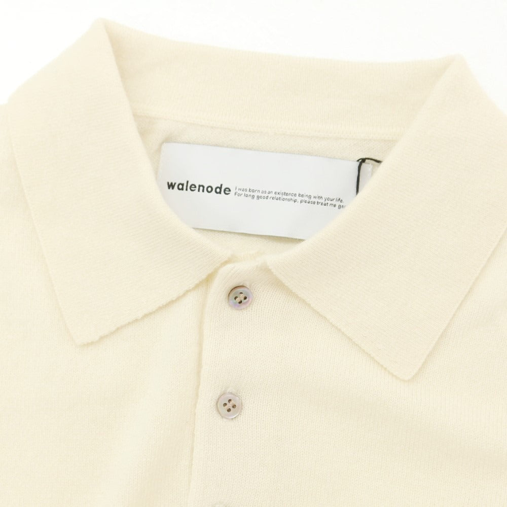 中古】【未使用】ウェルノード walenode カシミヤ 長袖 ポロニット