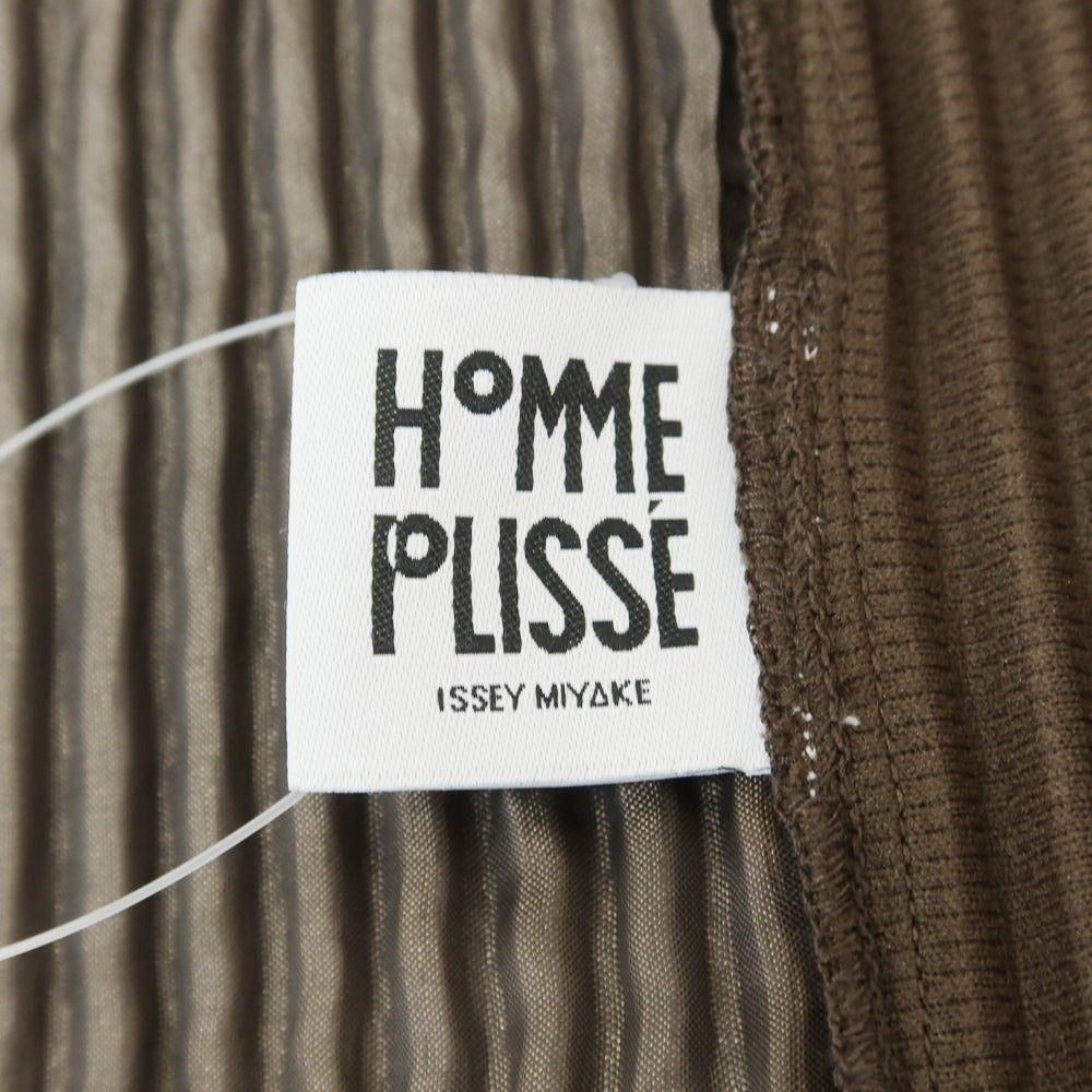 【中古】オム プリッセ イッセイミヤケ HOMME PLISSE ISSEY MIYAKE プリーツ加工 ノースリーブコート ブラウン【 表記なし（L位） 】【 状態ランクA 】【 メンズ 】