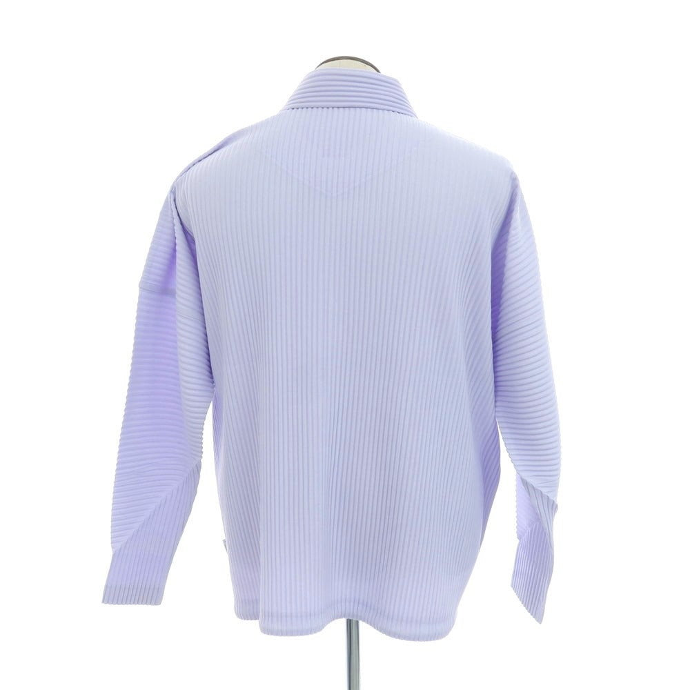 【中古】オム プリッセ イッセイミヤケ HOMME PLISSE ISSEY MIYAKE 2024年春夏 プリーツ加工 ブルゾン ライトパープル【 表記なし（L位） 】【 状態ランクB 】【 メンズ 】