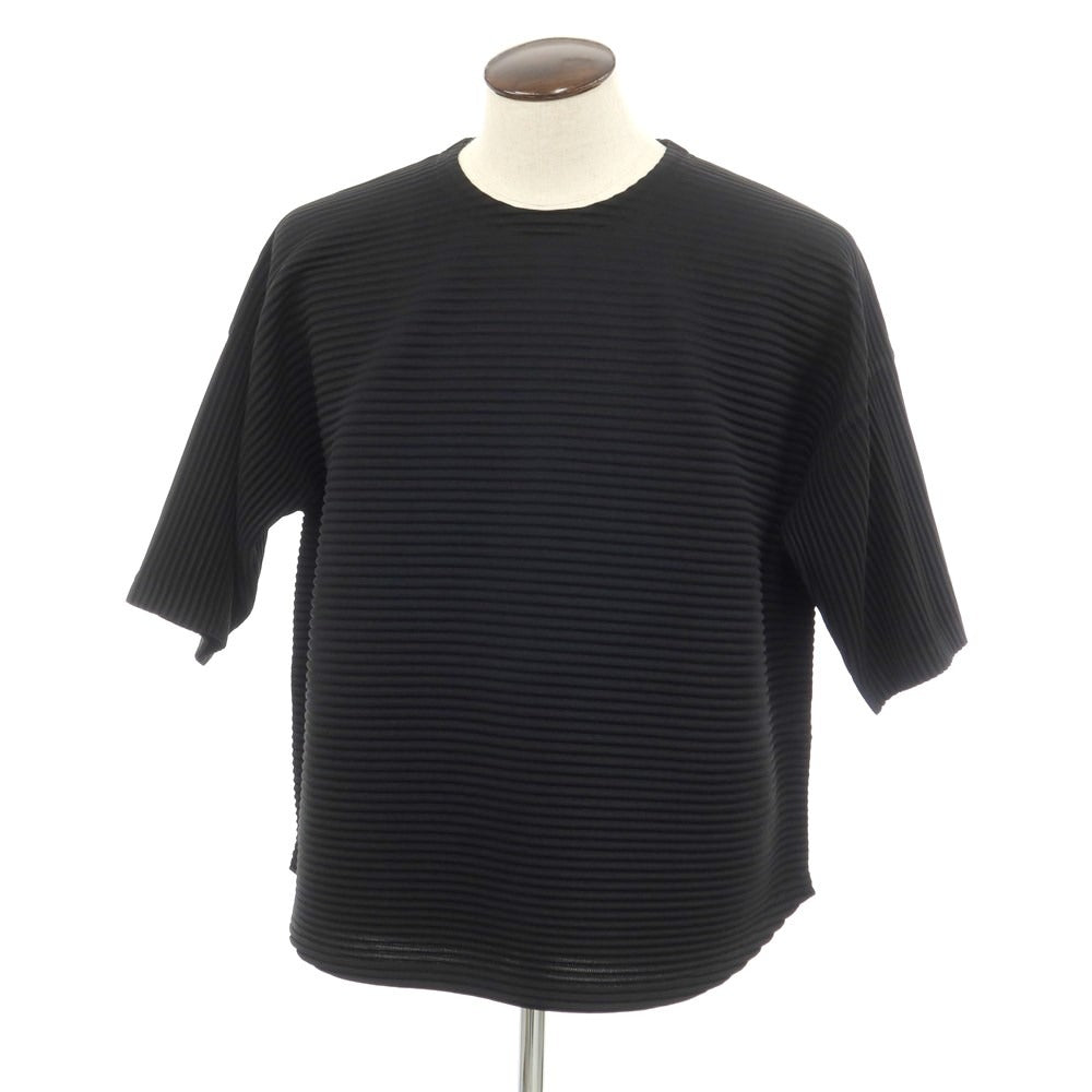 【中古】オム プリッセ イッセイミヤケ HOMME PLISSE ISSEY MIYAKE 2024年春夏 プリーツ 半袖Ｔシャツ ブラック【サイズ表記なし（L位）】【BLK】【S/S】【状態ランクA】【メンズ】【759183】