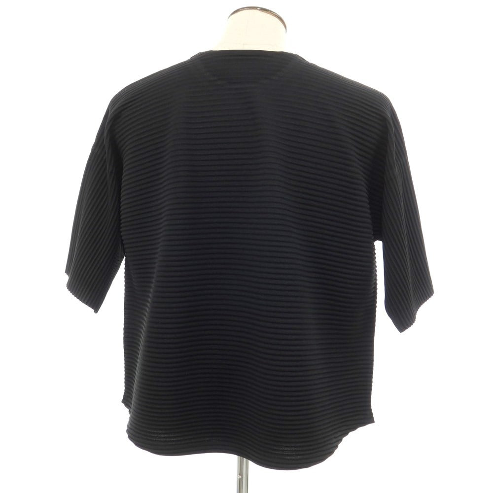 【中古】オム プリッセ イッセイミヤケ HOMME PLISSE ISSEY MIYAKE 2024年春夏 プリーツ 半袖Ｔシャツ ブラック【サイズ表記なし（L位）】【BLK】【S/S】【状態ランクA】【メンズ】【759183】