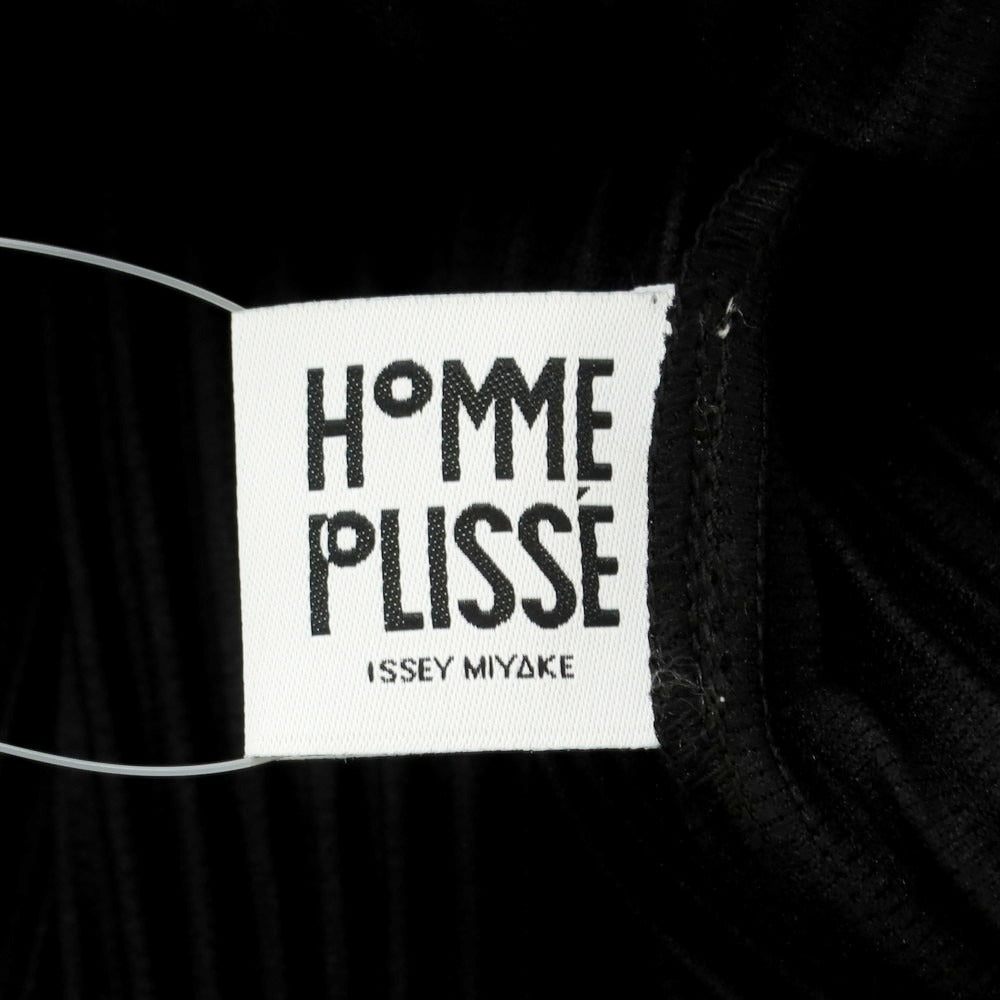 【中古】オム プリッセ イッセイミヤケ HOMME PLISSE ISSEY MIYAKE 2024年秋冬 プリーツ加工 ノースリーブコート ブラック【 表記なし（L位） 】【 状態ランクA 】【 メンズ 】