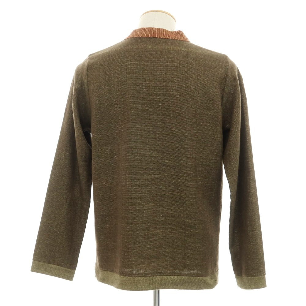 【中古】フランクリーダー FRANK LEDER リネンコットン カーディガン オリーブ【サイズS】【GRN】【S/S】【状態ランクB】【メンズ】【759179】