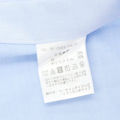 【中古】メイカーズシャツ カマクラ Makers Shirt 鎌倉 コットンポリエステル セミワイドカラー ドレスシャツ ライトブルー【 38-85 】【 状態ランクB 】【 メンズ 】