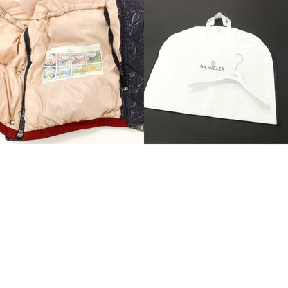 【中古】モンクレール MONCLER ナイロン ダウンジャケット ダークネイビーxボルドー【 （0） 】【 状態ランクB 】【 メンズ 】