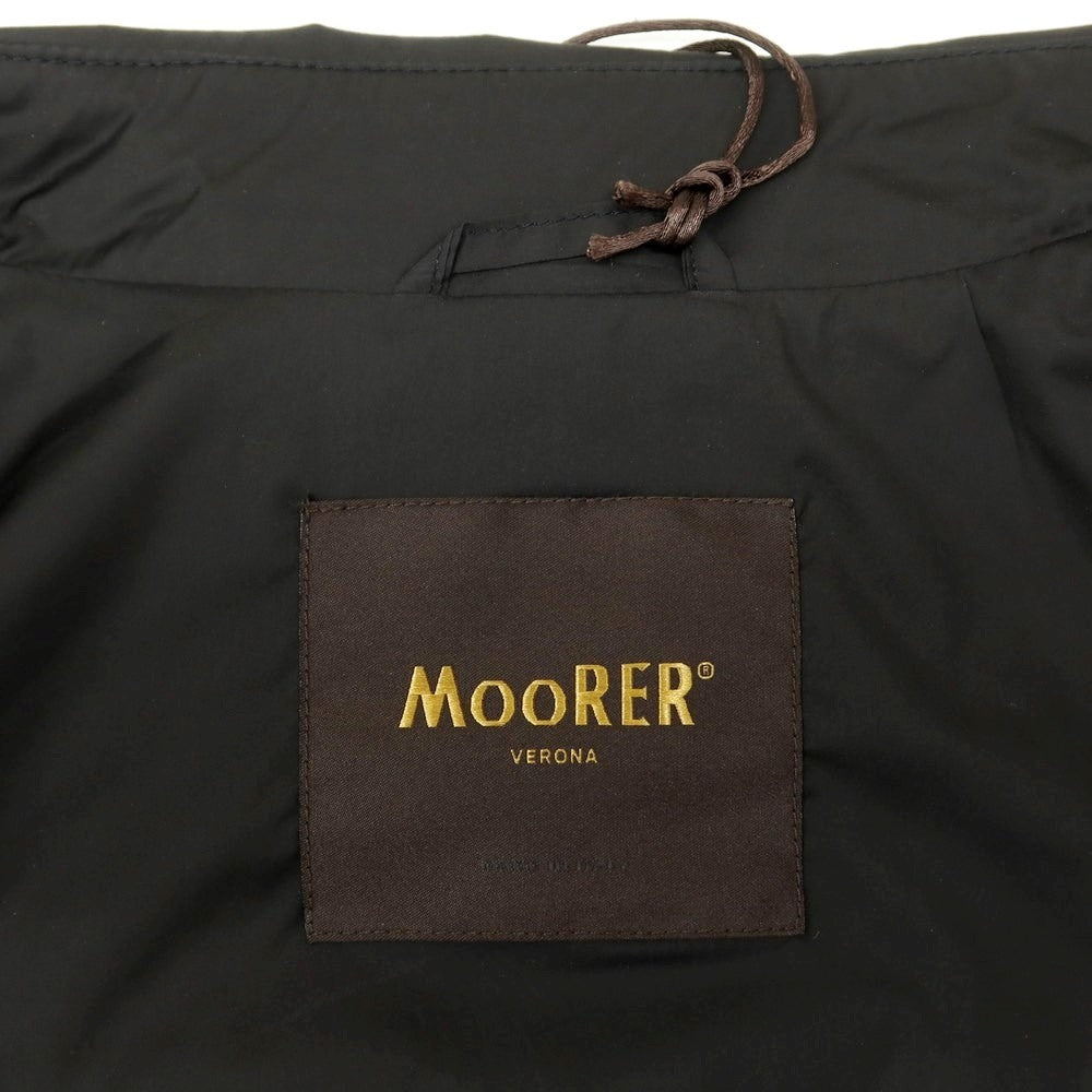 【中古】ムーレー MOORER ナイロン ステンカラーコート ブラック【 50 】【 状態ランクA 】【 メンズ 】