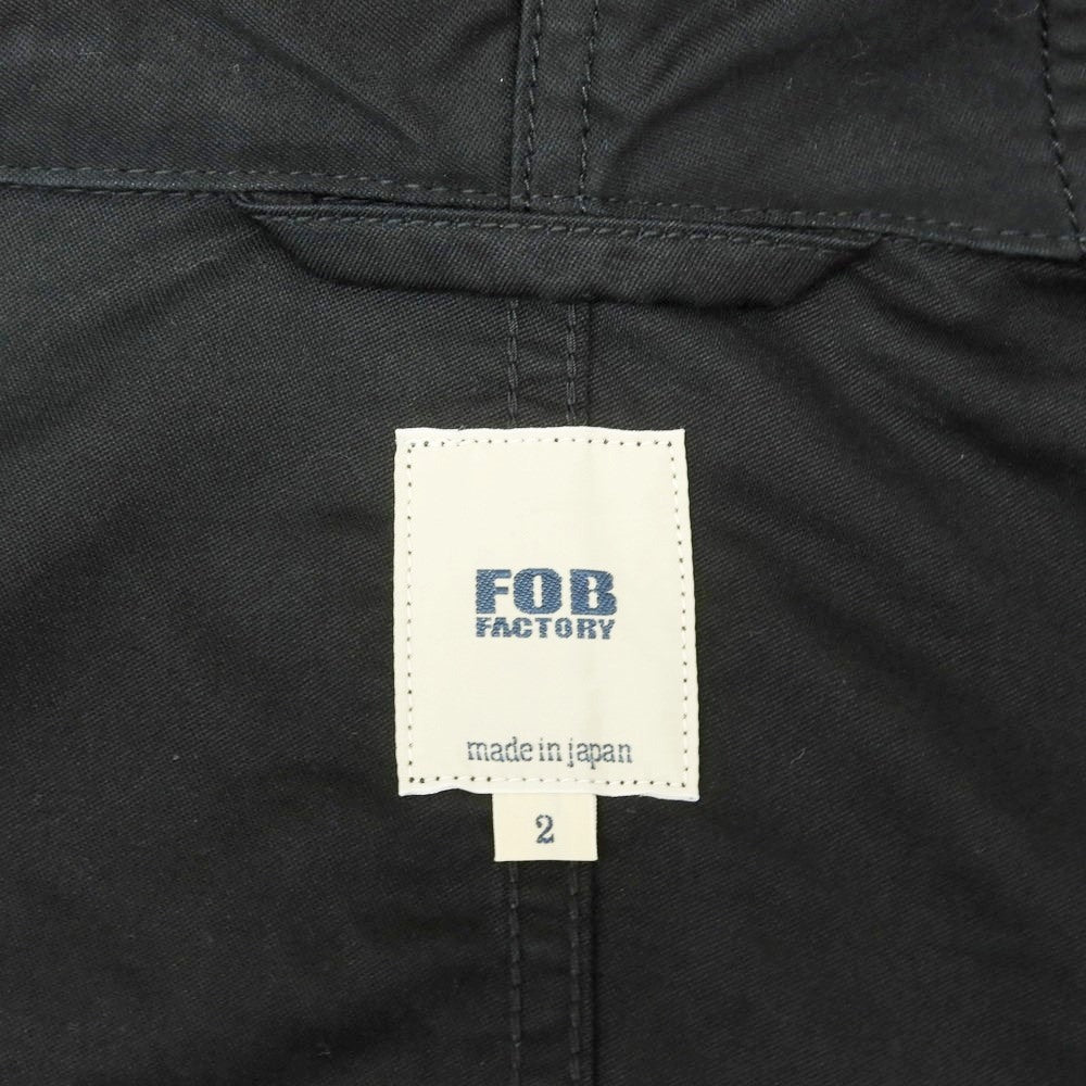 【中古】エフオービーファクトリー F.O.B FACTORY コットン モッズコート ブラック【 M 】【 状態ランクB 】【 メンズ 】