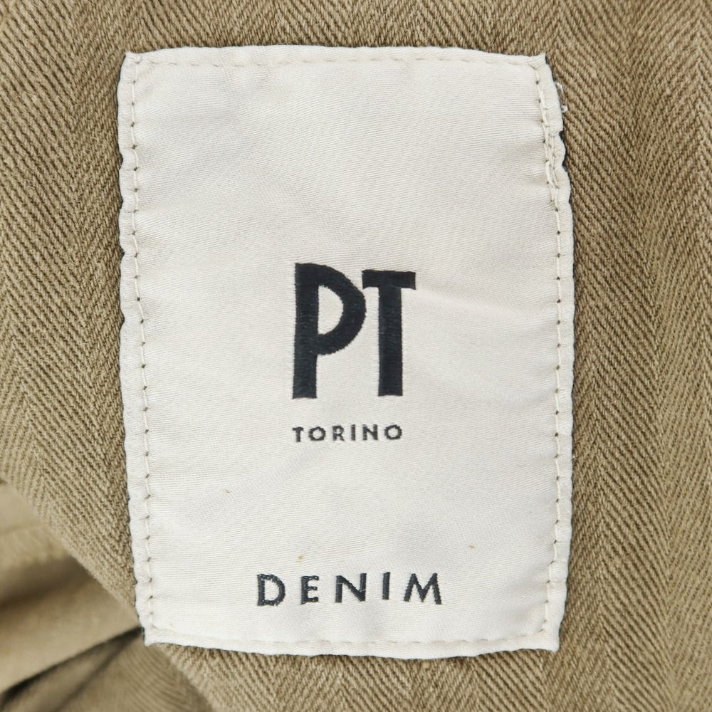 【中古】ピーティートリノ デニム PT TORINO DENIM HOUSE ストレッチコットン チノパンツ カーキベージュ系【サイズ32】【BEI】【S/S】【状態ランクC】【メンズ】【759171】