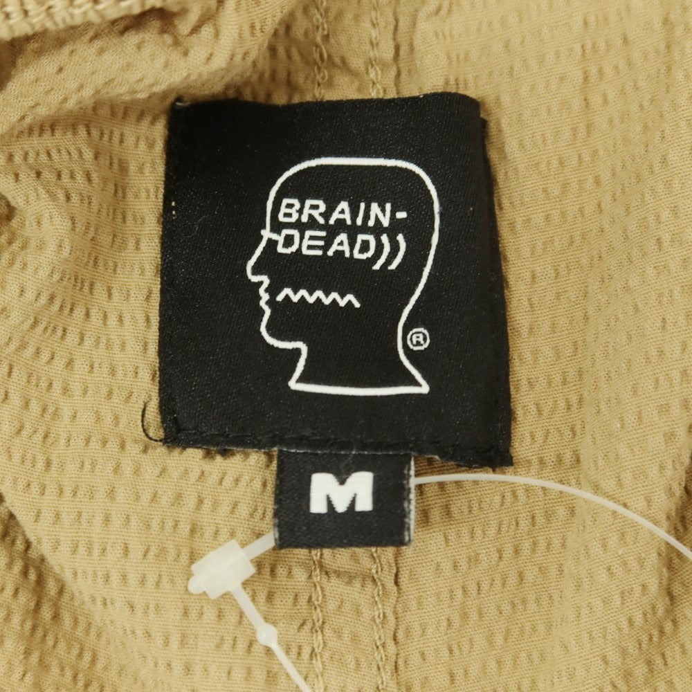 【中古】ブレインデッド BRAIN DEAD ストレッチコットン サッカー ショートパンツ ベージュ【サイズM】【BEI】【S/S】【状態ランクB】【メンズ】【759171】