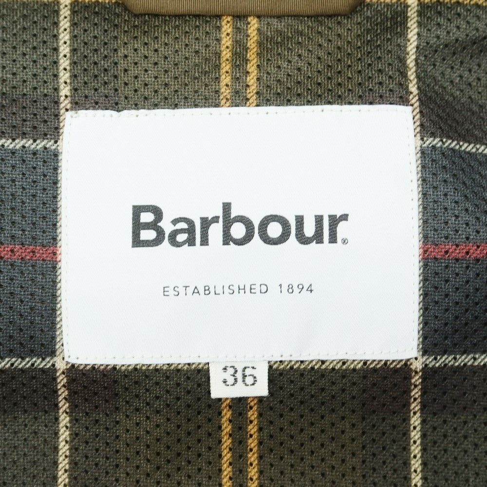 【中古】バブアー Barbour ポリエステル コットン フーデッドコート ダークオリーブ【サイズ36】【 状態ランクB 】【 メンズ 】[EPD]