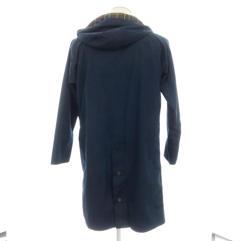 【中古】バーブァー Barbour ポリエステルコットン フーデッドコート ネイビー【 36 】【 状態ランクB 】【 メンズ 】