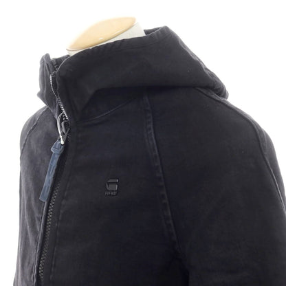 【中古】ジースターロウ G-STAR RAW ストレッチデニム フーデッドコート ブラック【 XS 】【 状態ランクA 】【 メンズ 】