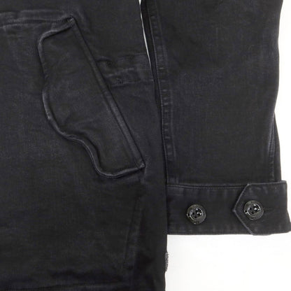 【中古】ジースターロウ G-STAR RAW ストレッチデニム フーデッドコート ブラック【 XS 】【 状態ランクA 】【 メンズ 】