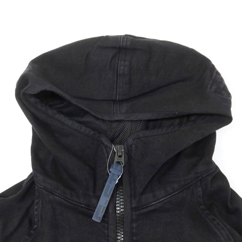 【中古】ジースターロウ G-STAR RAW ストレッチデニム フーデッドコート ブラック【 XS 】【 状態ランクA 】【 メンズ 】