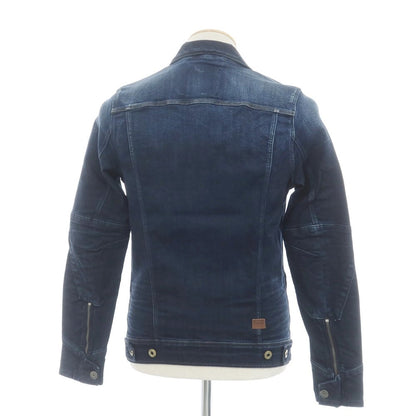 【中古】ジースターロウ G-STAR RAW ストレッチ デニムジャケット ネイビー【 XS 】【 状態ランクA 】【 メンズ 】