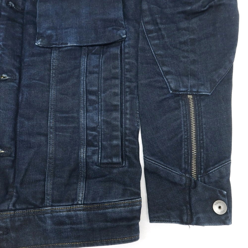 【中古】ジースターロウ G-STAR RAW ストレッチ デニムジャケット ネイビー【 XS 】【 状態ランクA 】【 メンズ 】