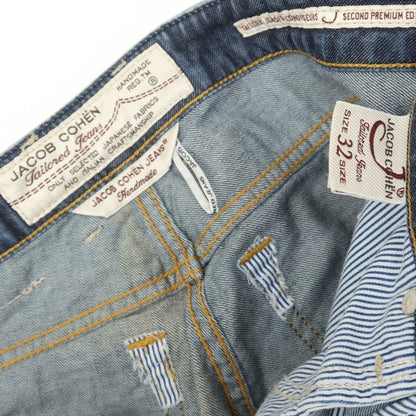 【中古】ヤコブコーエン JACOB COHEN PW688 ジーンズ デニムパンツ ネイビー【サイズ32】【NVY】【S/S/A/W】【状態ランクB】【メンズ】【759171】