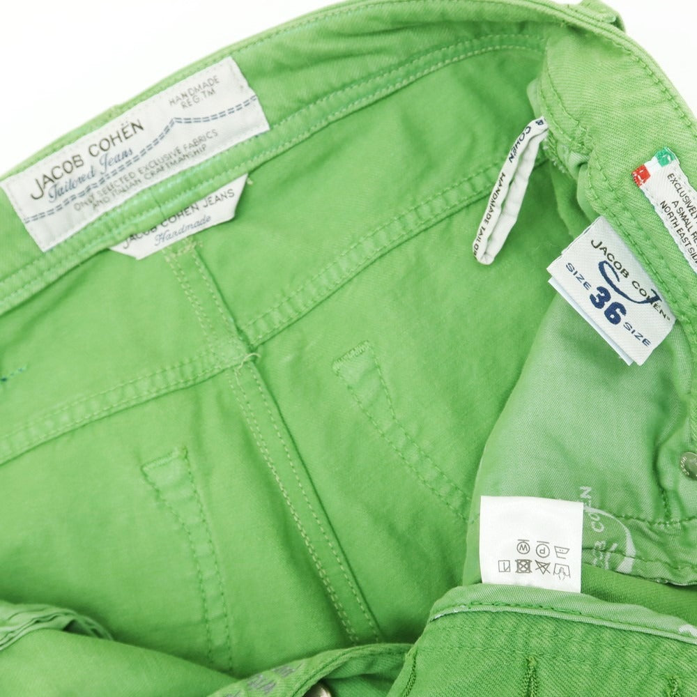 【中古】ヤコブコーエン JACOB COHEN PW688 ジーンズ デニムパンツ ライトグリーン【サイズ36】【GRN】【S/S/A/W】【状態ランクB】【メンズ】【759169】