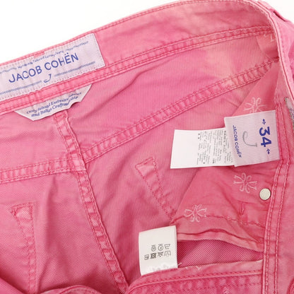 【中古】ヤコブコーエン JACOB COHEN J688 コットンリヨセル 5ポケットパンツ ピンク【サイズ34】【PNK】【S/S】【状態ランクC】【メンズ】【759170】